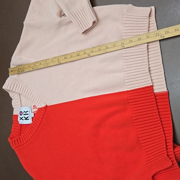 KERRI ROSENTHAL KR Red and Pink Heart Sweater Women's M - Picture 3 of 5